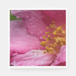 Rosa Camellia Flower Stamens Pappersservett