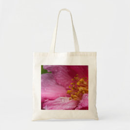 Rosa Camellia Flower Stamens Tygkasse
