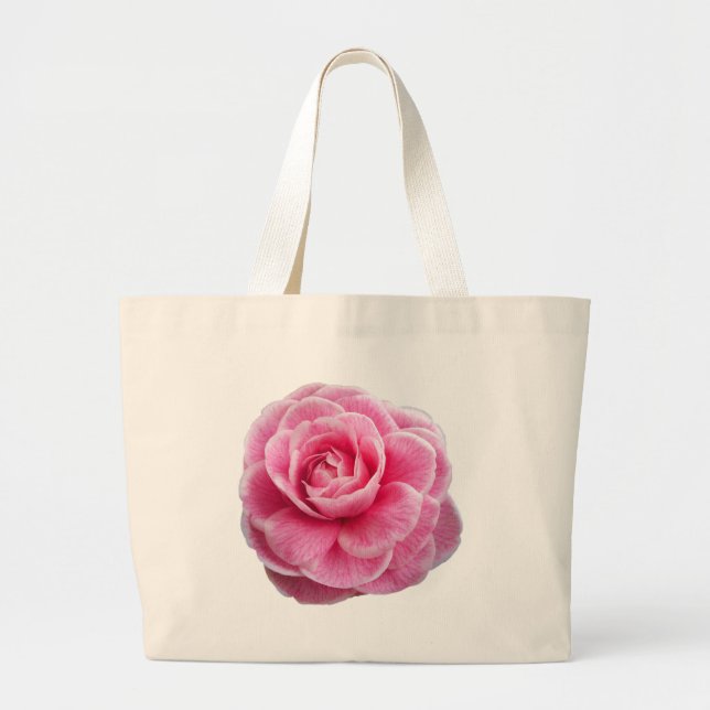 Rosa Camellia Jumbo Tygkasse (Framsidan)
