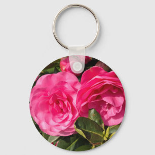 Rosa Camellia Nyckelring