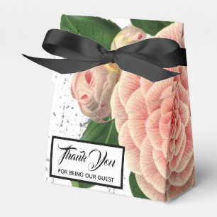 Rosa Camellia Wedding Favor Box Presentaskar