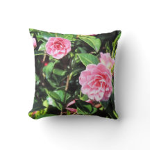 Rosa Camellias Digital Painting Dekorativ kudde