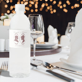 Rosa Cameos ReEmergency Vattenflaskor Etikett