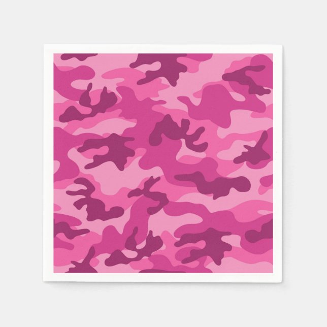 Rosa Camo Äventyr konkurrerar... Ja, jag kan Pappersservett (Framsidan)
