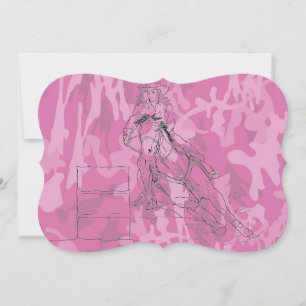 Rosa Camo Barrel Racer