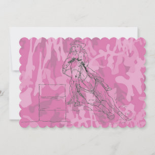 Rosa Camo Barrel Racer