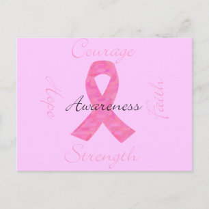 Rosa Camo Breast Cancer-vykort Vykort