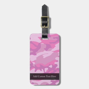 Rosa Camo Camoflauge Bagagebricka