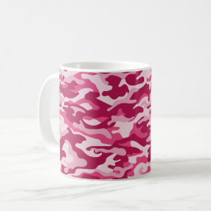 Rosa Camo Camouflage Kaffemugg