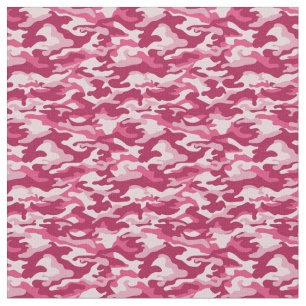 Rosa Camo Camouflage Tyg