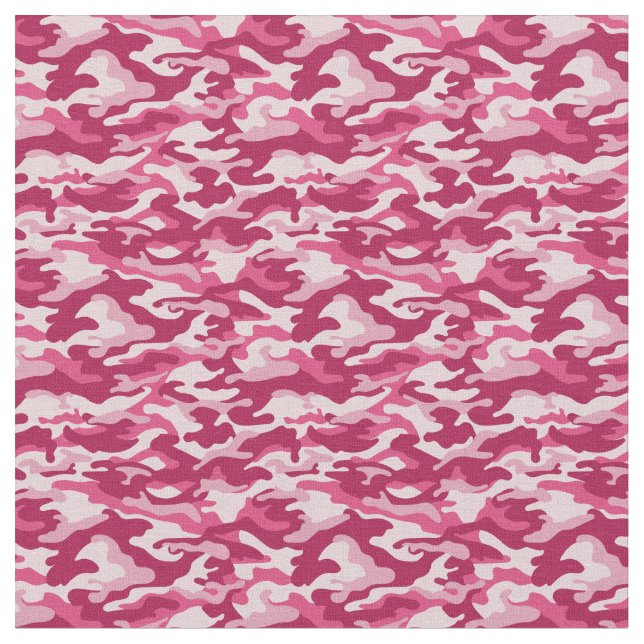 Rosa Camo Camouflage Tyg (Närbild)