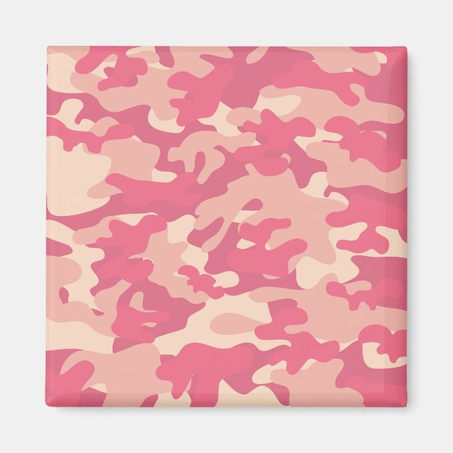 Rosa Camo Design Magnet (Framsidan)
