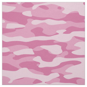 Rosa Camo Fabric Tyg