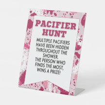 Rosa Camo Födelsedagsfest Supply Baby Shower