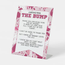 Rosa Camo Födelsedagsfest Supply Baby Shower