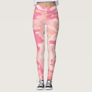 Rosa Camo för stads- baby damasker Leggings
