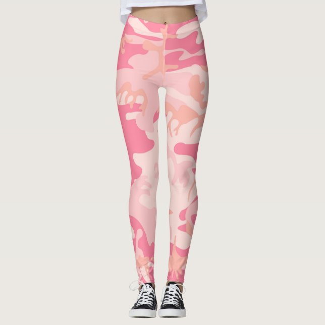 Rosa Camo för stads- baby damasker Leggings (Framsida)