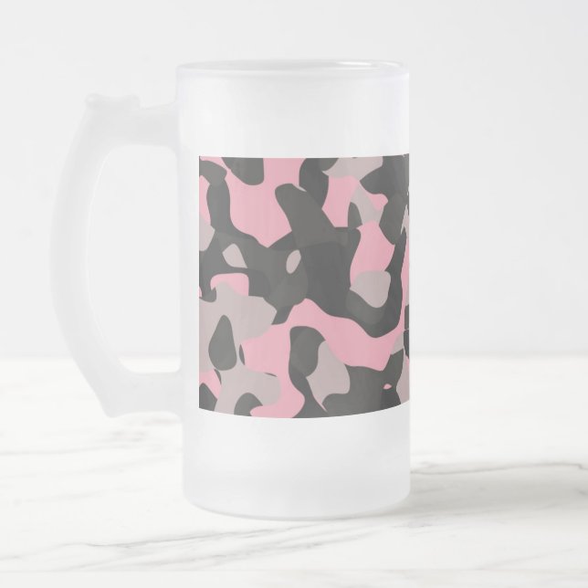 Rosa Camo Frostat Ölglas (Vänster)
