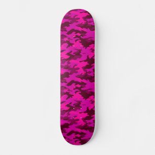 Rosa Camo Girls Skateboard Bräda 20 Cm