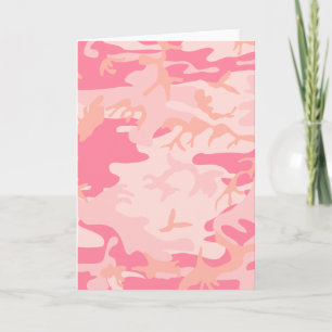 Rosa Camo - Girly Camo Kort