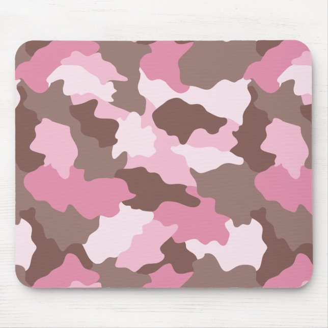 Rosa Camo Girly Camouflage Musmatta (Framsidan)