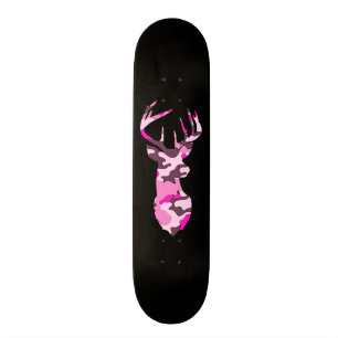 Rosa Camo Hjort/Skateboard Mini Skateboard Bräda 18,5 Cm