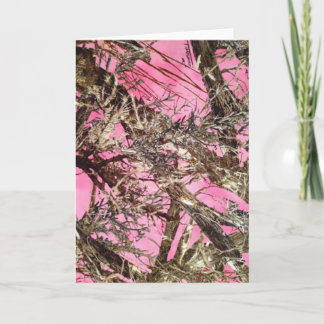 Rosa Camo - kamouflagegåvor - Helgkort