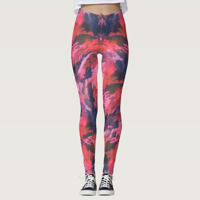 Rosa Camo Leggings (Framsida)