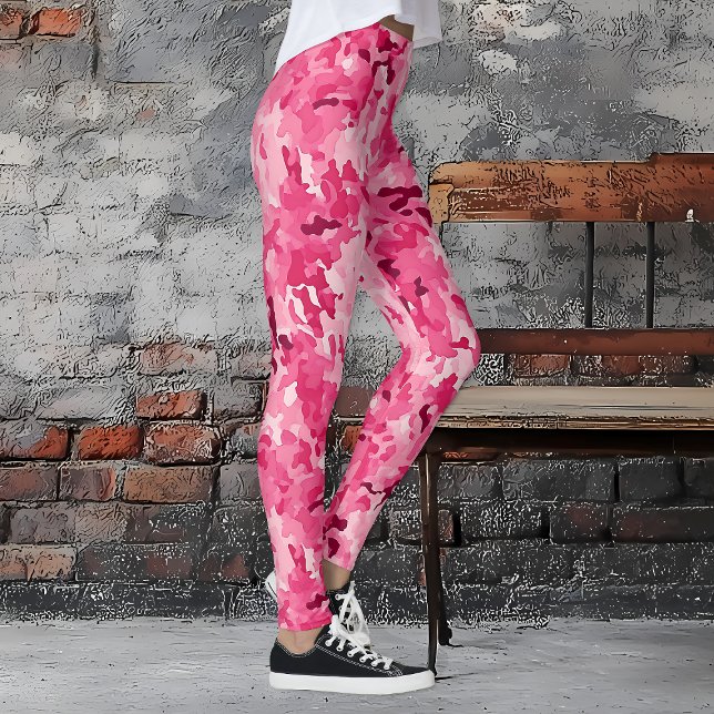Rosa Camo Leggings (Pink Camo Breast Cancer Awareness Leggings)