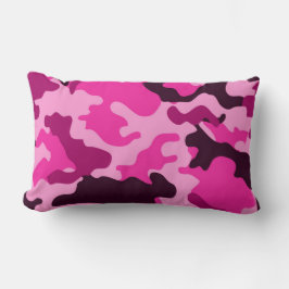 Rosa Camo Lumbar Pillow Lumbarkudde