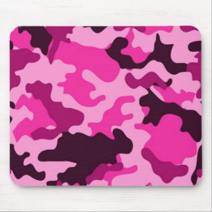 Rosa camo Mousepad Musmatta
