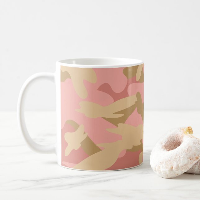 Rosa Camo Mugg (Med munk)