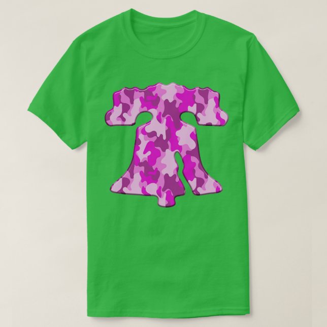 Rosa Camo Philadelphia Philly Liberty Bell Philly T Shirt (Design framsida)