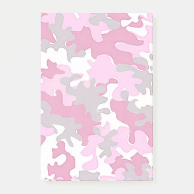 Rosa Camo Post-it Block (Framsida)
