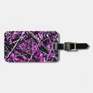 Rosa Camo "Real" Bagagebricka