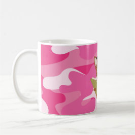 Rosa Camo Study Hund Mugg