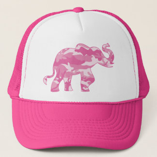 Rosa-Camoflauge-Elephant Keps