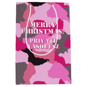 Rosa Camouflage Anpassningsbar God jul