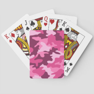 Rosa Camouflage Casinokort