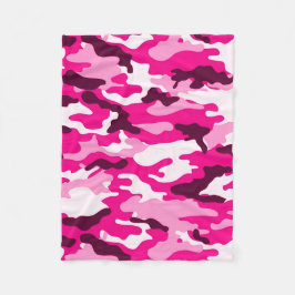 Rosa Camouflage Flebit Blanket Fleecefilt
