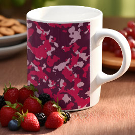 Rosa Camouflage Kaffemugg