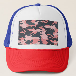 Rosa Camouflage: Klassisk Vintage Mönster Keps