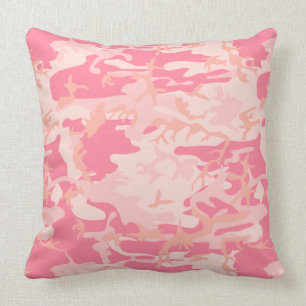 Rosa Camouflage Kudde