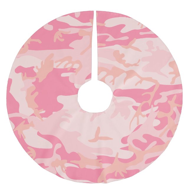 Rosa Camouflage, militär, armé Julgransmatta Borstad Polyester (Framsidan)