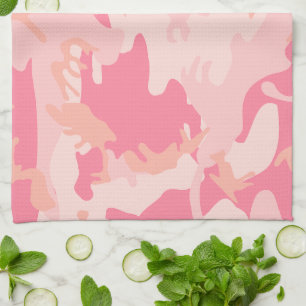 Rosa Camouflage, militär, armé Kökshandduk