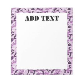 Rosa Camouflage Military Mönster Anteckningsblock