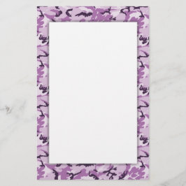 Rosa Camouflage Military Mönster Brevpapper