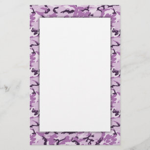 Rosa Camouflage Military Mönster Brevpapper