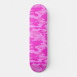 Rosa Camouflage Mini Skateboard Bräda 18,5 Cm