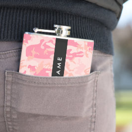 Rosa Camouflage Mönster, ditt namn, anpassa Fickplunta